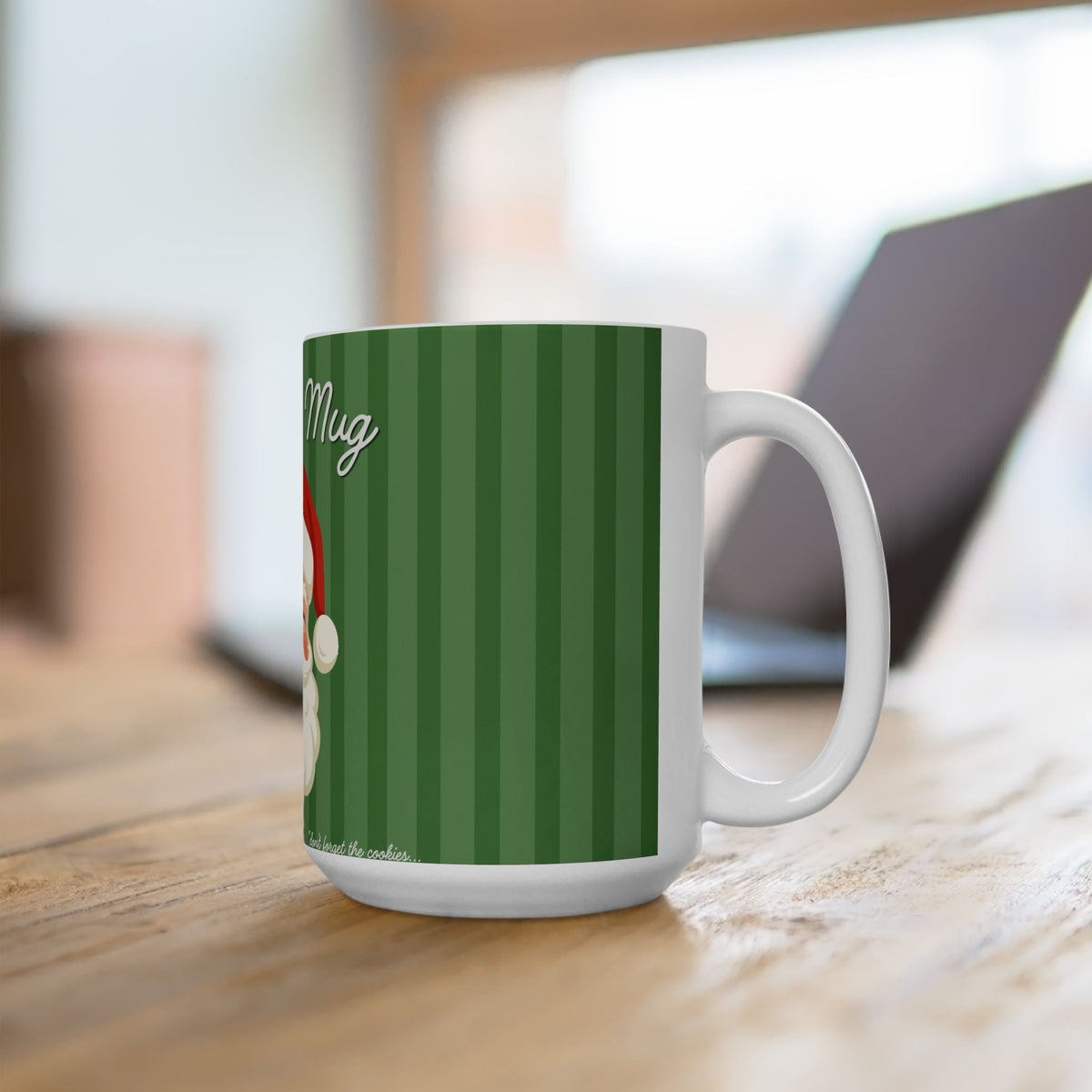 Santa's Mug Ceramic Coffee Cup — Christmas Holiday Gift (11oz & 15oz)