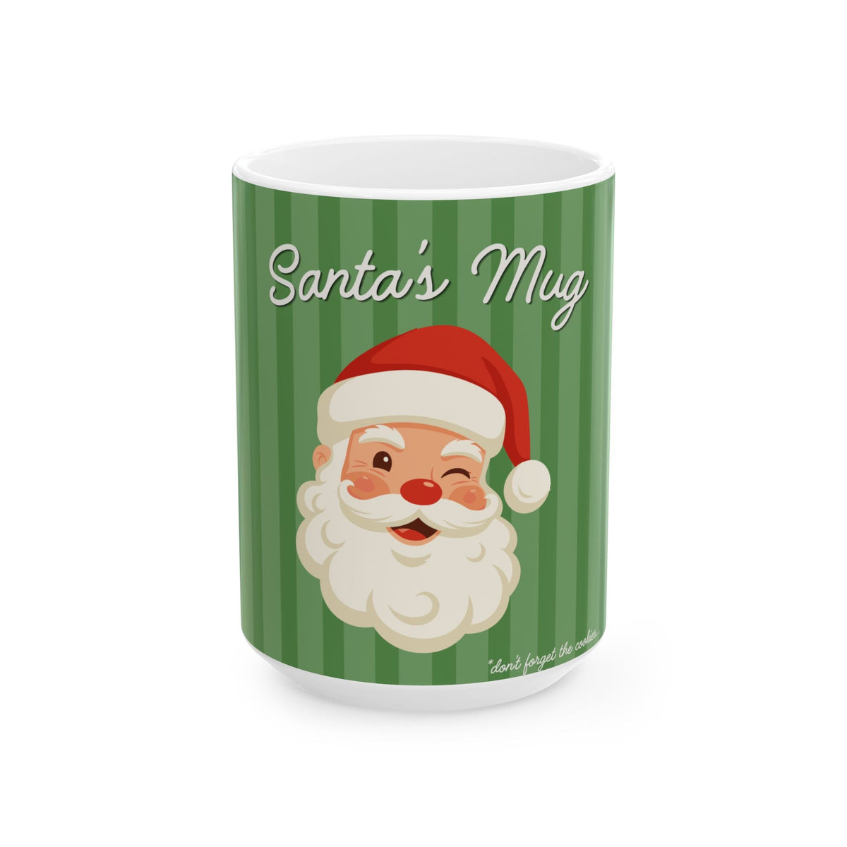 Santa's Mug Ceramic Coffee Cup — Christmas Holiday Gift (11oz & 15oz)