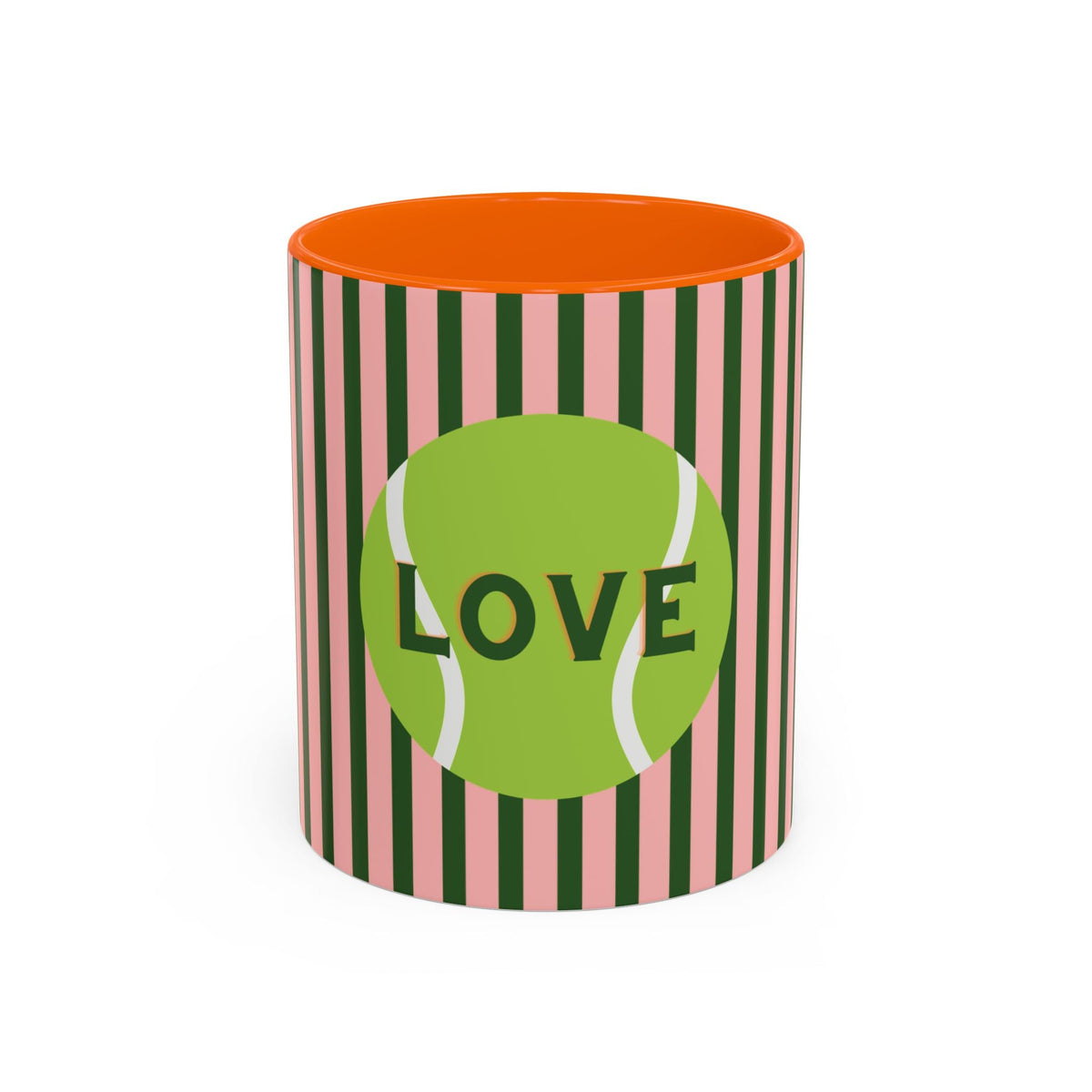Tennis Love Coffee Mug, PINK — Tennis Ball Coffee Cup