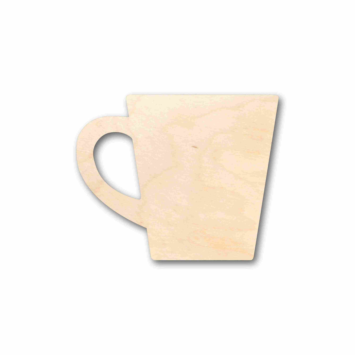 Unfinished Wood Coffee Cup Silhouette - Craft- up to 46" DIY