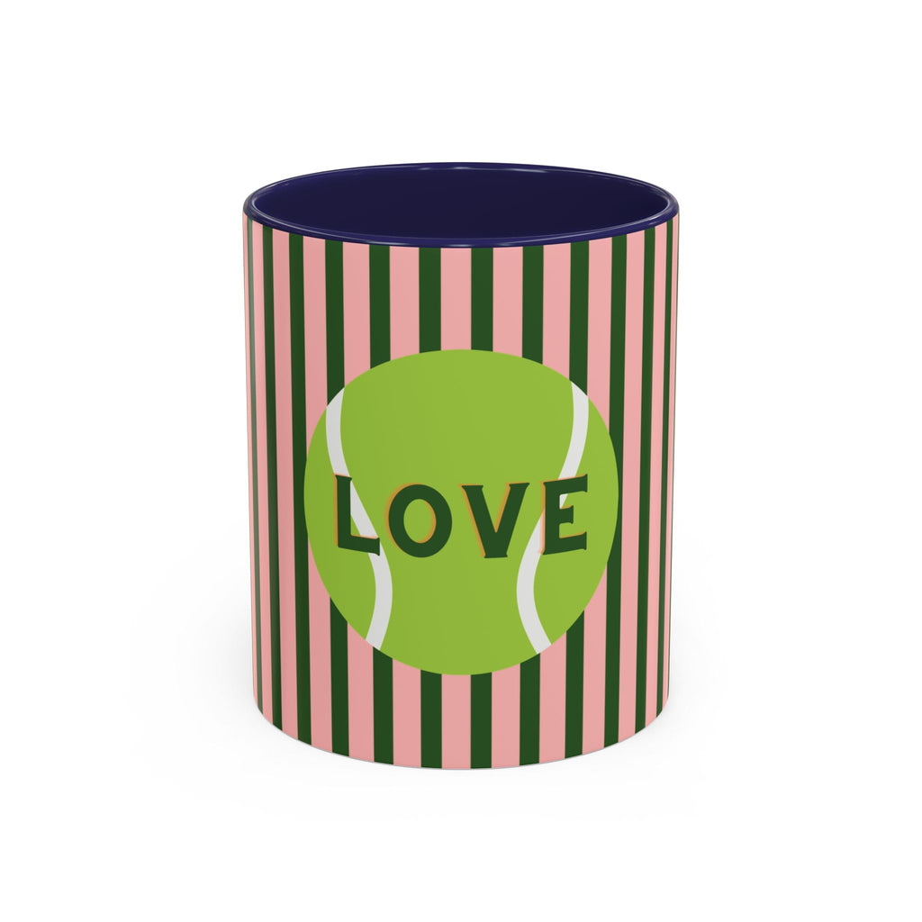 Tennis Love Coffee Mug, PINK — Tennis Ball Coffee Cup