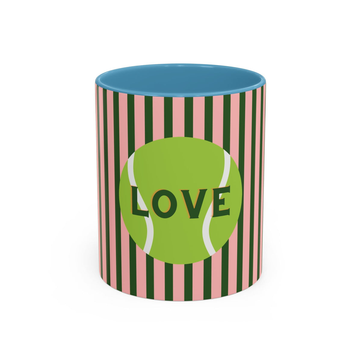 Tennis Love Coffee Mug, PINK — Tennis Ball Coffee Cup