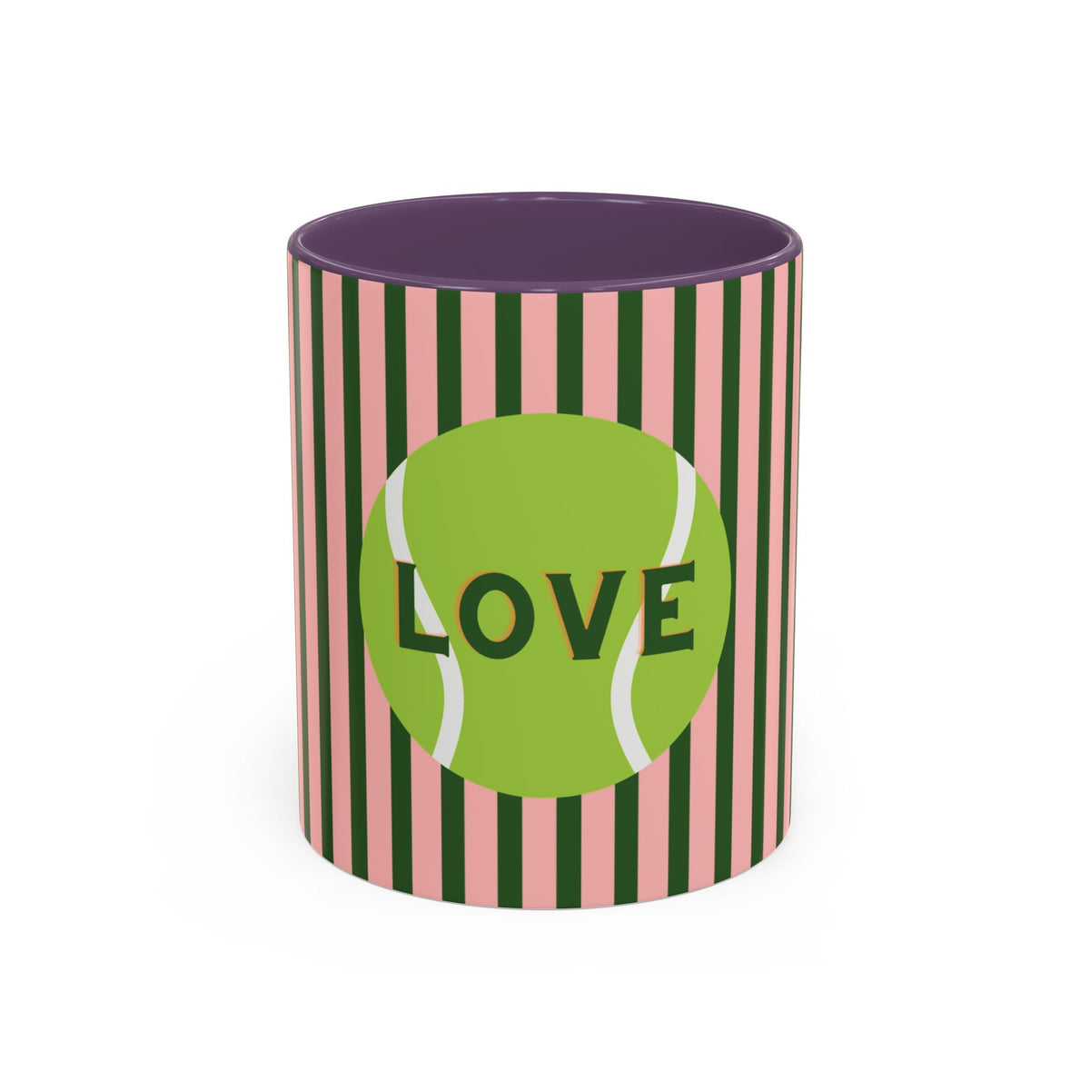 Tennis Love Coffee Mug, PINK — Tennis Ball Coffee Cup