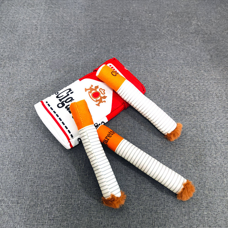 Ciga-rette-like Dog Toy, a Pet Self-entertainment Plush Toy that is Chew-resistant and Helps with Teething