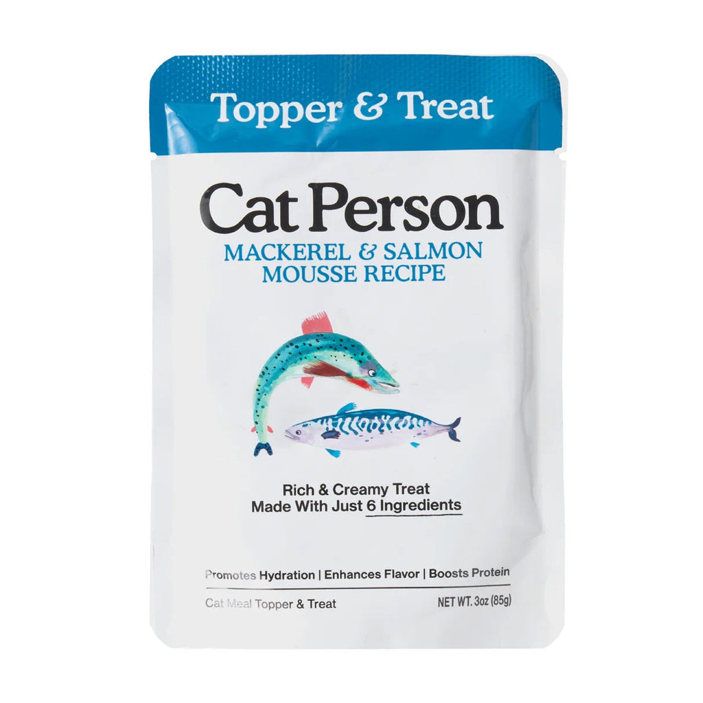 Cat Person Cat Mousse Mackerel & Salmon 3oz Pouch