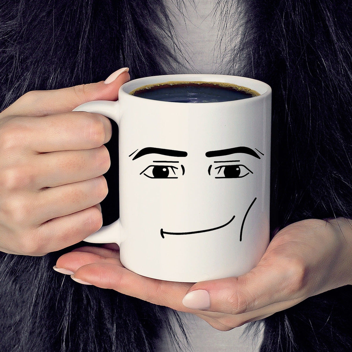 Roblox woman facial expression mug creative boys ceramic breakfast coffee milk cup