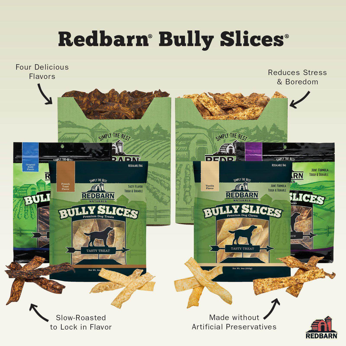Redbarn Bully Slices (9oz)