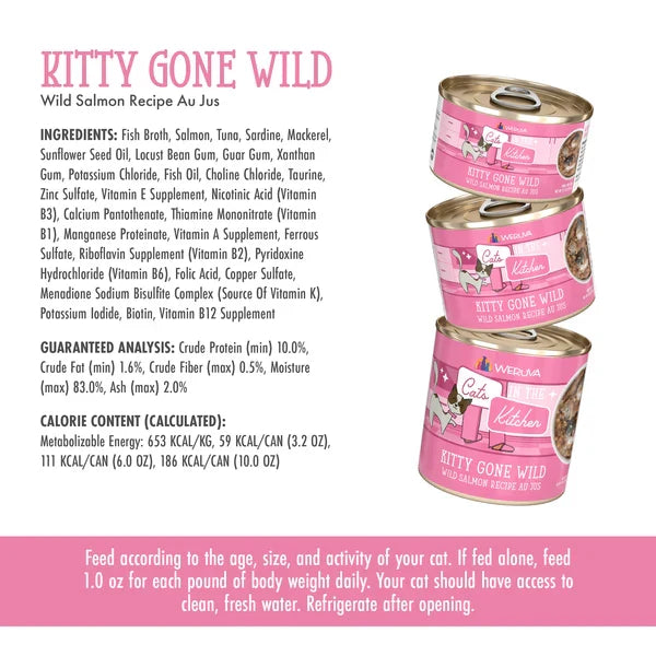 Cats in the Kitchen Kitty Gone Wild Wild Salmon Recipe Au Jus