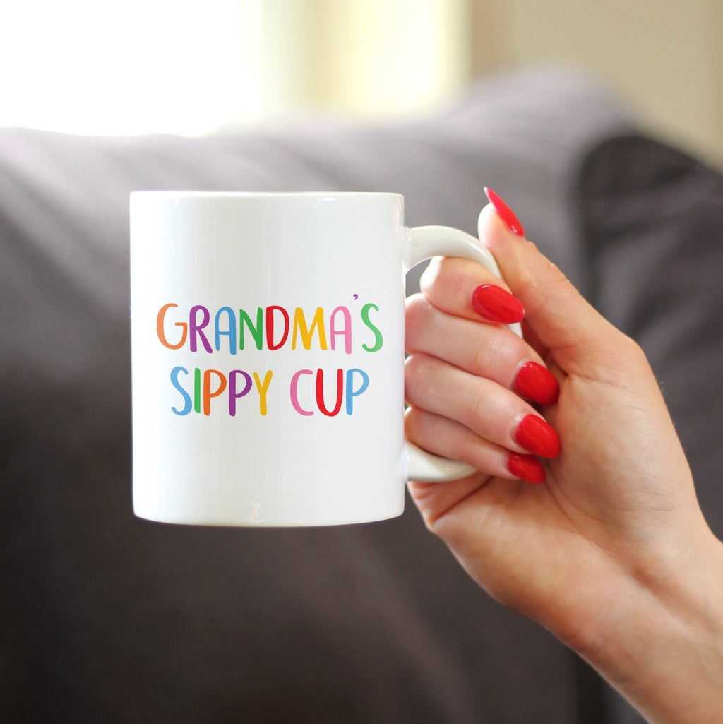 Grandma's Sippy Cup - Coffee Mug Gift for Grandmothers - Cute Birthday Cups