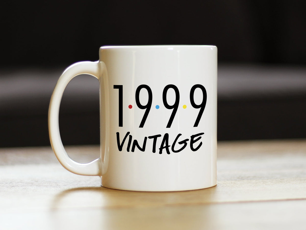 Vintage 1999 - Fun 27th Birthday Coffee Mug Gifts for Men & Women Turning 27 - Retro Coffee Cups