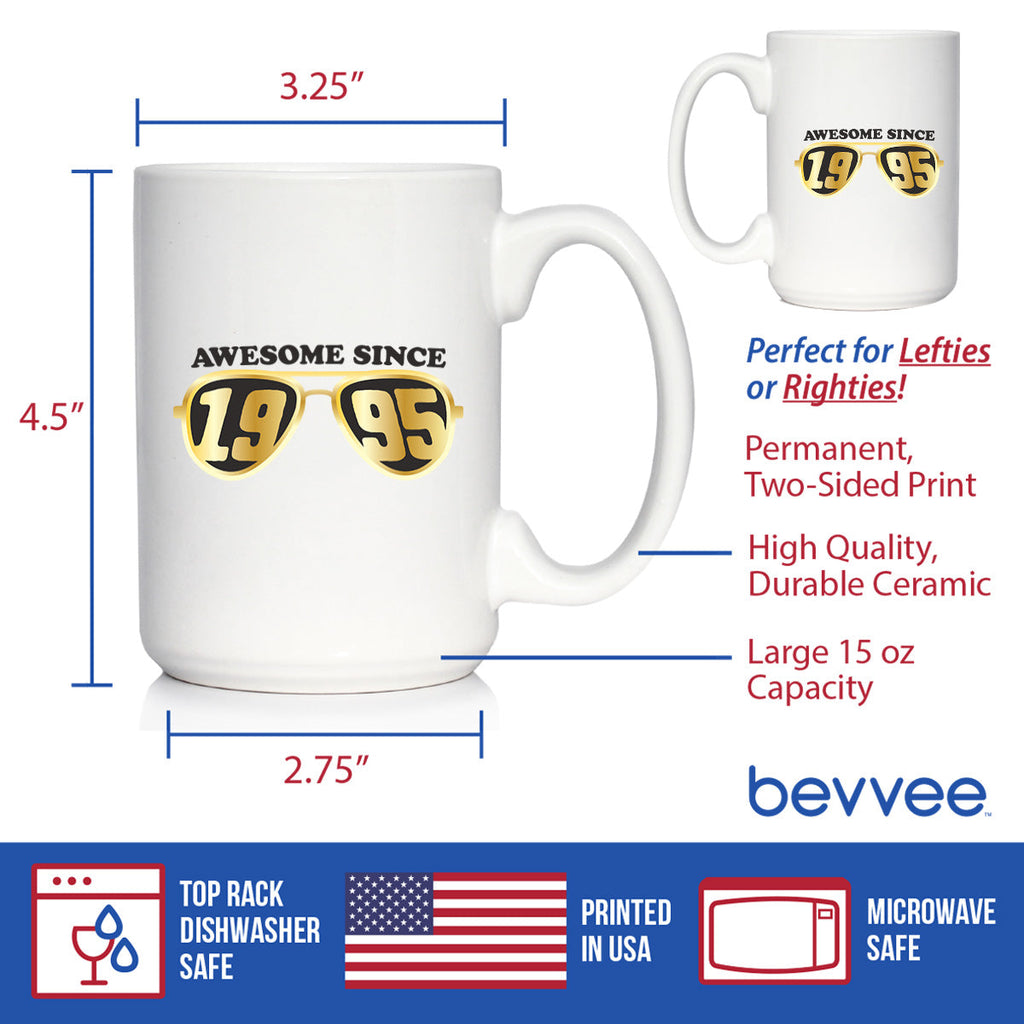 Awesome Since 1995 Coffee Mug 30th Birthday Gift Ideas White Ceramic Coffee Cup