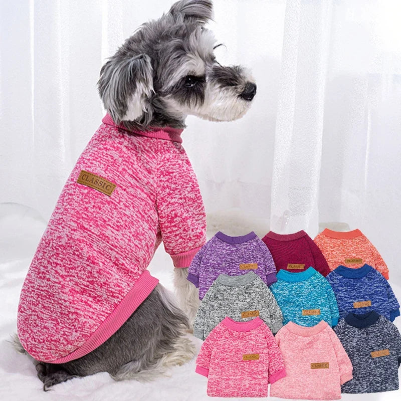 Cozy Fleece Winter Clothes for Small Dog Breeds
