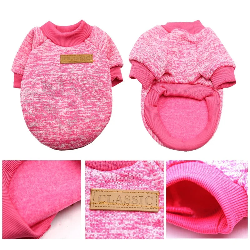 Cozy Fleece Winter Clothes for Small Dog Breeds