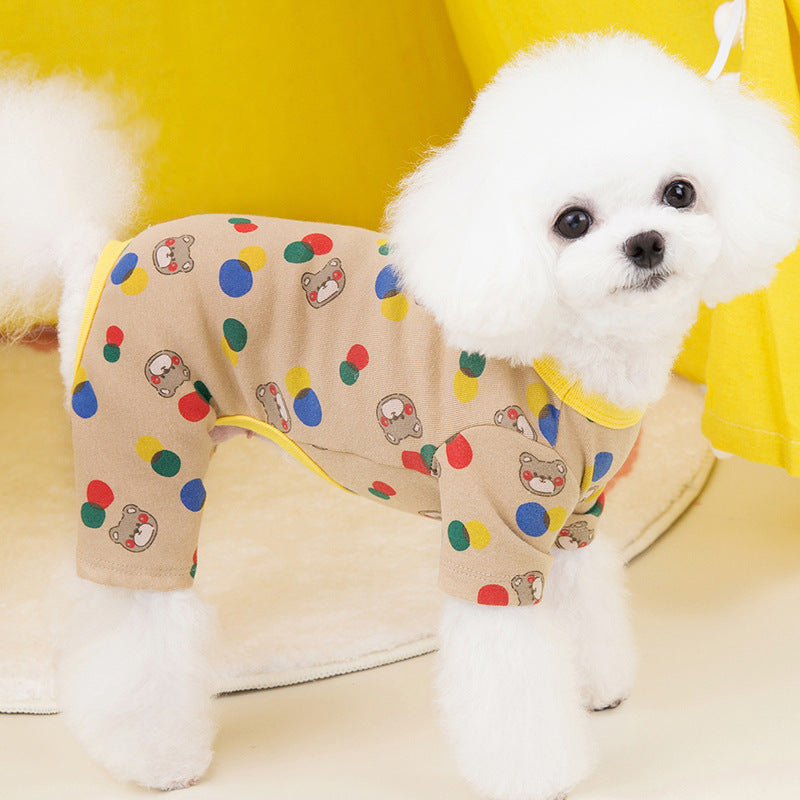 Autumn And Winter Clothing Home Wear Small Dog Teddy Pet Clothes