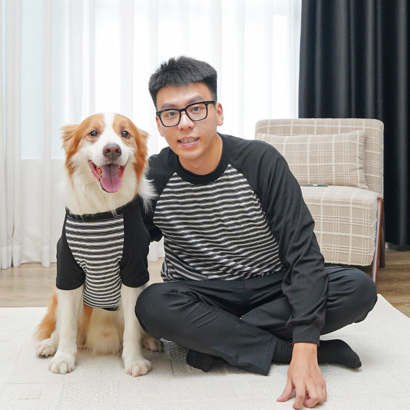 Pet Clothing Striped Large Dog Undershirt